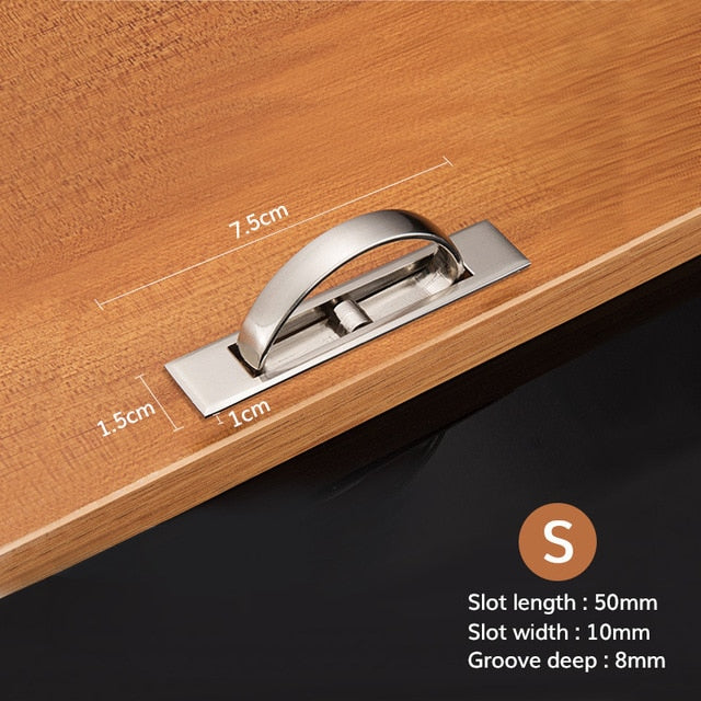 Rotating Hidden Handle Recessed Tatami Handles Rotate Floor Cabinet Concealed Sliding Door