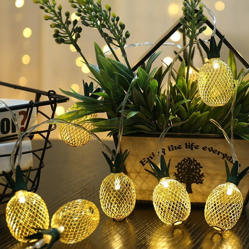2m Iron Pineapple Light Holiday Party Garden Decoration Fairy Lights